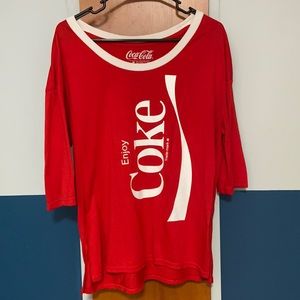 Coca Cola Women’s Medium Bright Red Shirt